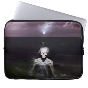 Funda Para Portátil Fantasma en el mar - Pintura de petróleo