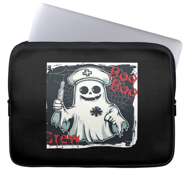 Funda Para Portátil Fantasma enfermera Ghost Haunted Hospital Crew Gho (Frente)