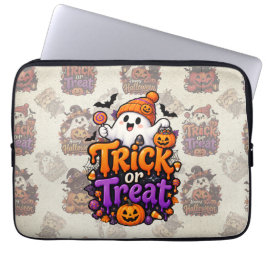 Funda para portátil fantasma Trick or Treat Hallow