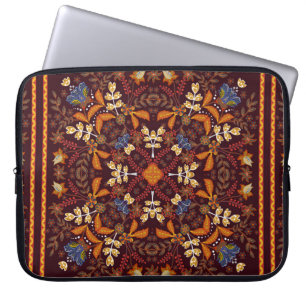 Funda Para Portátil Fantástico adorno floral. Hermosa patata vintage