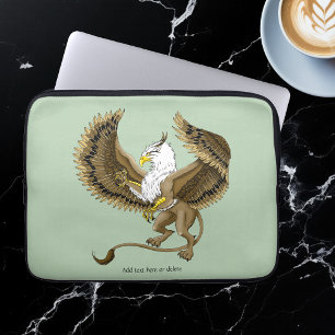 Funda Para Portátil Fantástico Grifo Marrón Majestuoso Griffin Mitológ
