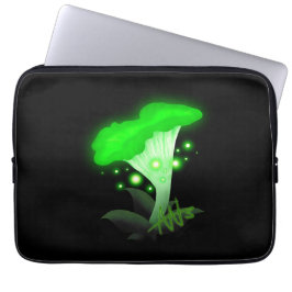 Funda Para Portátil Fantasy Chanterelle Gslow Green Mushroom