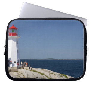 Funda Para Portátil Faro en Peggy's Cove, Nueva Escocia, Canadá.