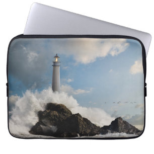 Funda Para Portátil Faros Faro Con Ondas Caídas