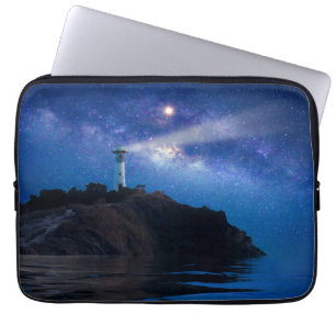 Funda Para Portátil Faros   Faro nocturno estrellado