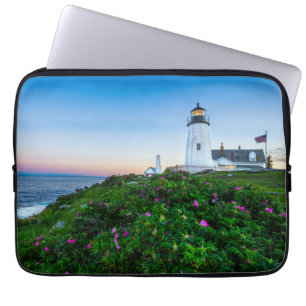 Funda Para Portátil Faros Point Lighthouse Bristol Maine