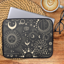 Funda Para Portátil Fases Lunares Abstractas