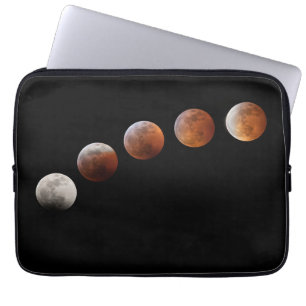 Funda Para Portátil Fases plenas de la luna Eclipse total de luna   Co