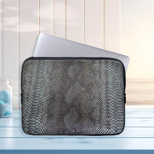 Funda Para Portátil Faux Python Piel de serpiente Intricadamente Detal