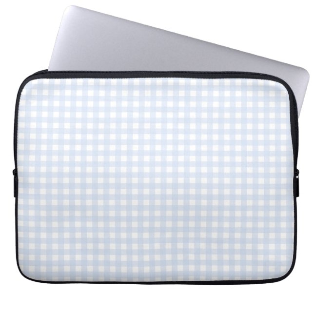 Funda Para Portátil Faye y Lauren Blue Gingham (Frente)