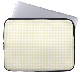Funda Para Portátil Faye y Lauren Lemon Yellow Gingham