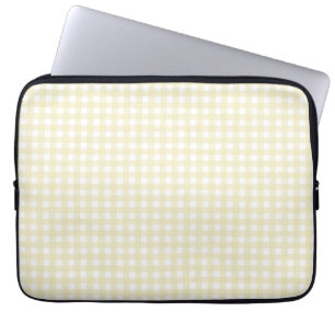 Funda Para Portátil Faye y Lauren Lemon Yellow Gingham