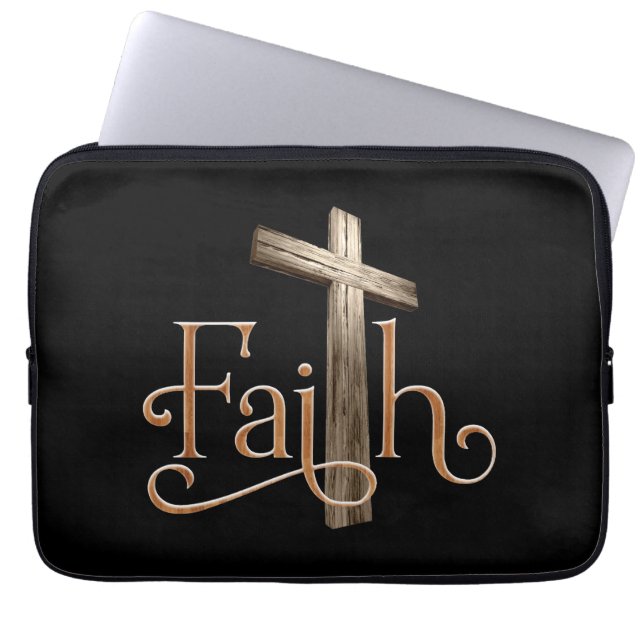 Funda Para Portátil Fe Patrones Dios Jesús Cristiano Religioso (Frente)