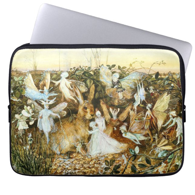 Funda Para Portátil Fe y conejo (Frente)