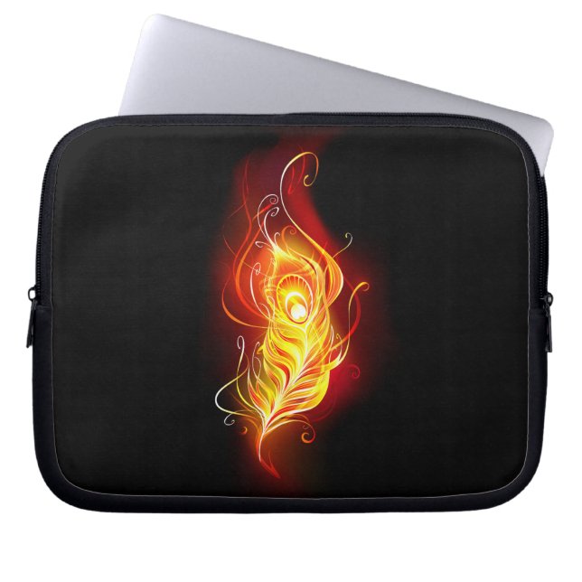 Funda Para Portátil Feather Peacock (Frente)