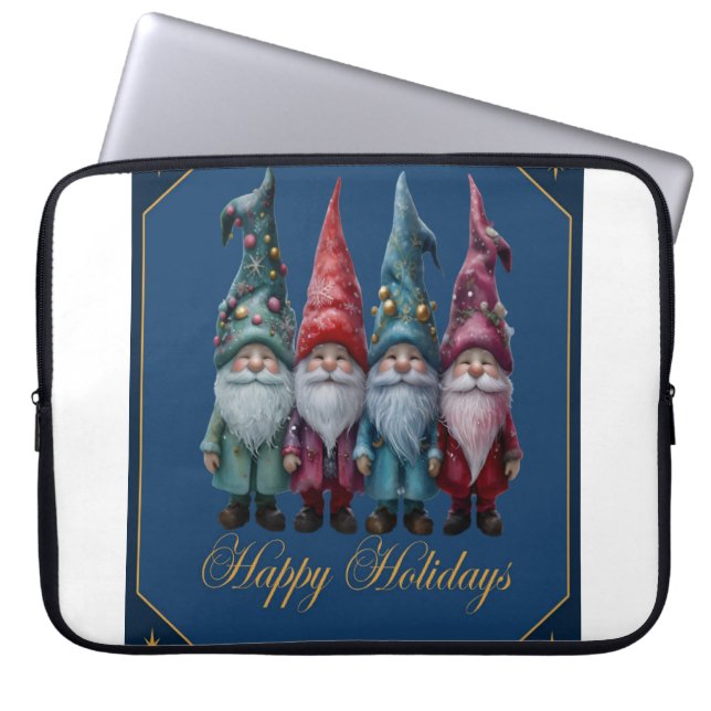 Funda Para Portátil Felices Fiestas (Frente)