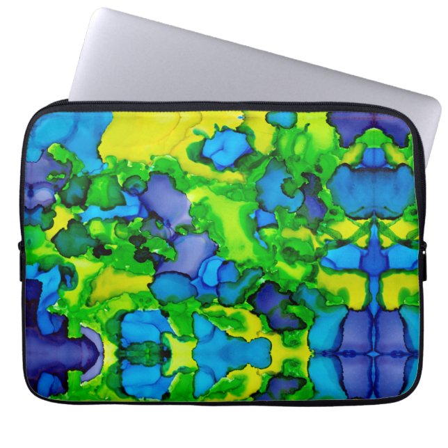 Funda Para Portátil Felicidad Esmeralda (Frente)