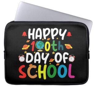 Funda Para Portátil Feliz 100.º Día del Maestro Estudiante Escolar