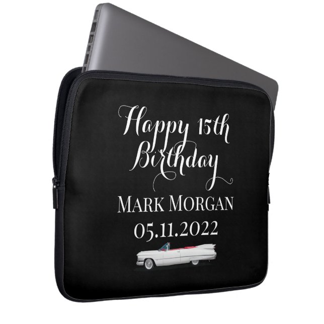 Funda Para Portátil Feliz 15º cumpleaños idea de regalo para hombre ne (Anverso derecho)