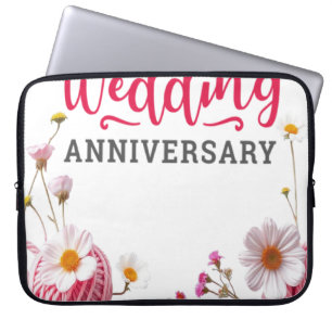 Funda Para Portátil Feliz aniversario de bodas