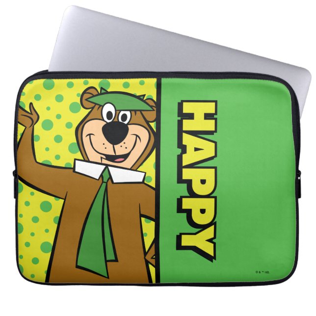 Funda Para Portátil Feliz año de Yogi (Frente)