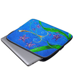 Funda Para Portátil Feliz ave orquídea hawaiana