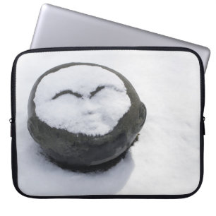 Funda Para Portátil Feliz Buda con la nieve facial