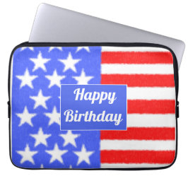 Funda Para Portátil Feliz cumpleaños a Estados Unidos