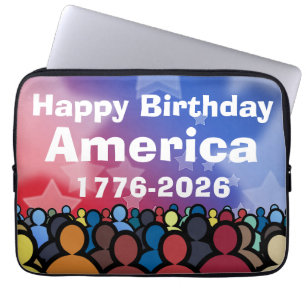 Funda Para Portátil Feliz cumpleaños América 1776 a 2026