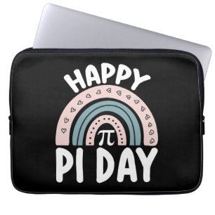 Funda Para Portátil Feliz Día de Pi Boho Arcoíris Matemáticas Matemáti