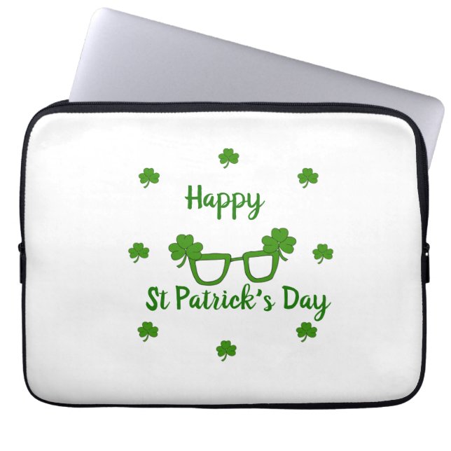 Funda Para Portátil Feliz Día de San Patricio (Frente)