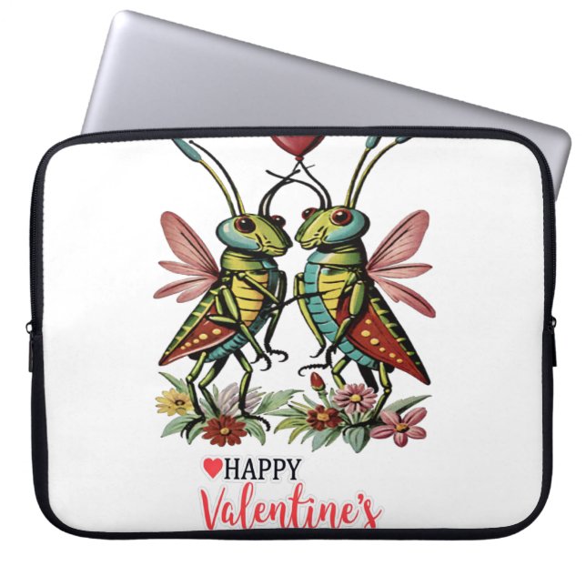 Funda Para Portátil Feliz Día de San Valentín (Frente)