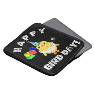 Funda Para Portátil Feliz Día del Ave Pun Cumpleaños