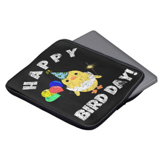 Funda Para Portátil Feliz Día del Ave Pun Cumpleaños
