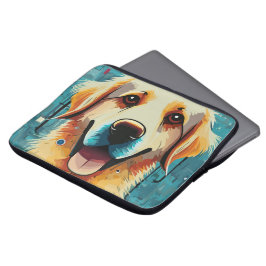 Funda Para Portátil Feliz Golden Retriever