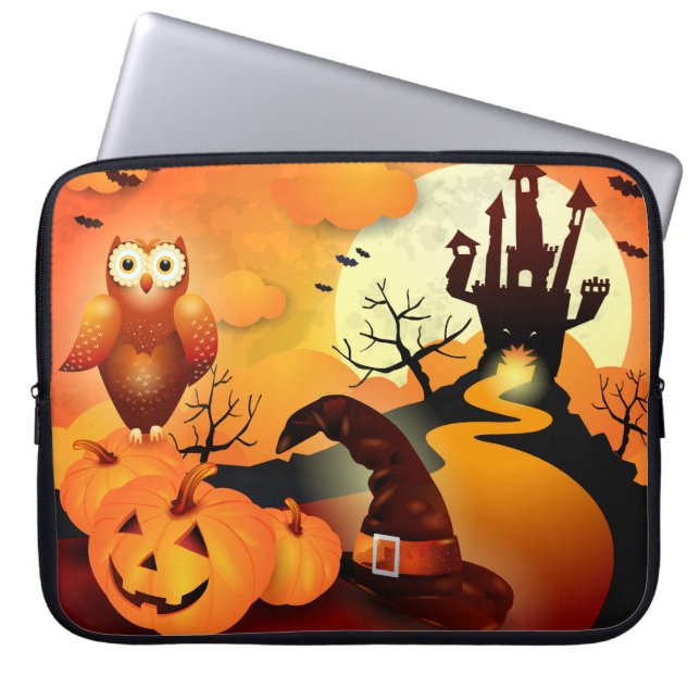 Funda Para Portátil ¡Feliz Halloween! (Frente)