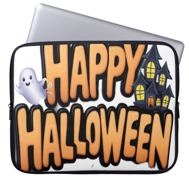 Funda Para Portátil Feliz Halloween  (Frente)