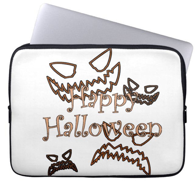 Funda Para Portátil Feliz Halloween (Frente)