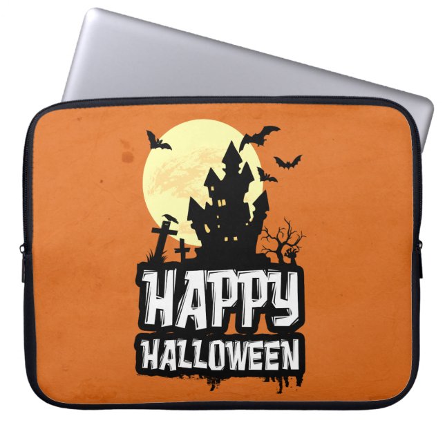 Funda Para Portátil Feliz Halloween (Frente)