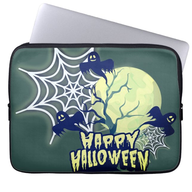Funda Para Portátil Feliz Halloween (Frente)