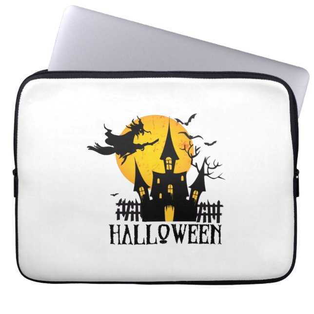 Funda Para Portátil Feliz Halloween (Frente)