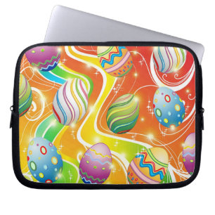 Funda Para Portátil Feliz Huevos de Pascua Diseño Ornamental
