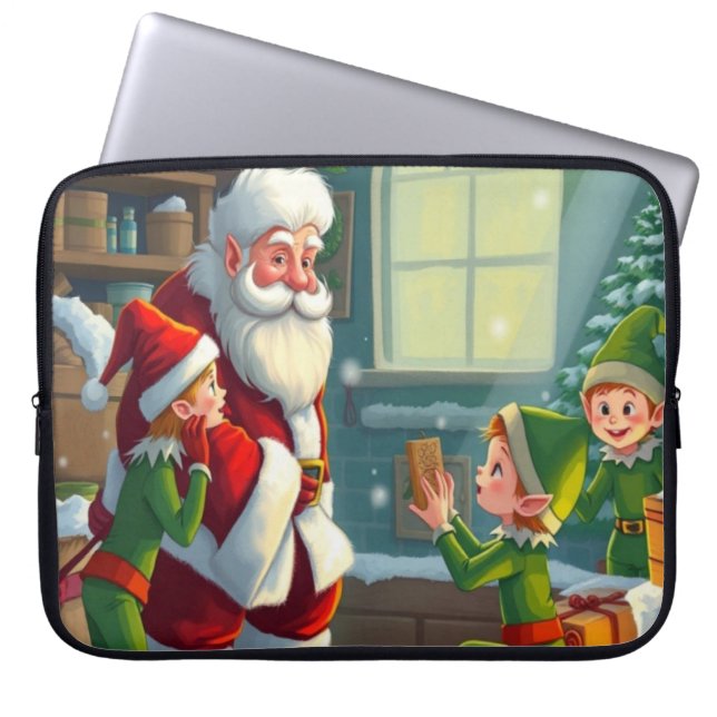 Funda Para Portátil Feliz Navidad  (Frente)