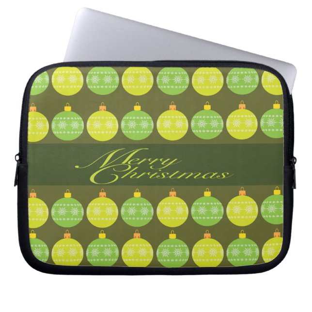 Funda Para Portátil Feliz Navidad (Frente)
