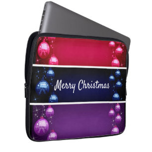 Funda Para Portátil Feliz Navidad Bombillas de Navidad Electrónica Bol