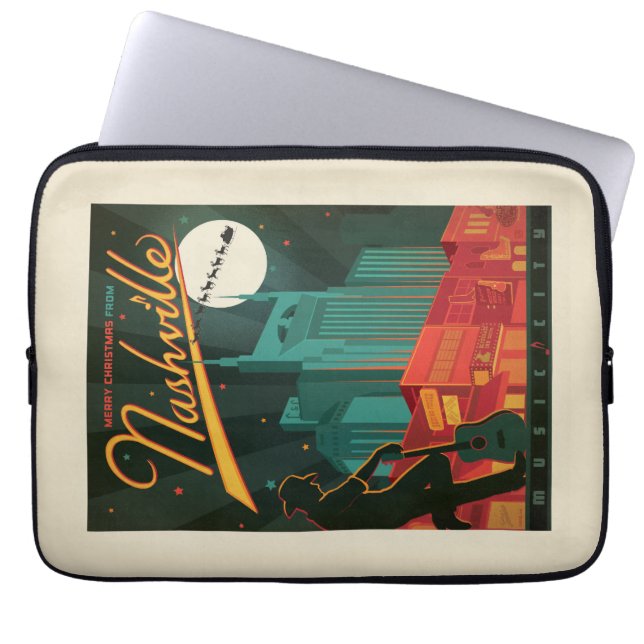 Funda Para Portátil Feliz Navidad desde Nashville (Frente)