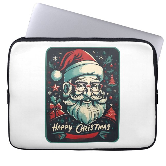 Funda Para Portátil Feliz Navidad es mi bendición (Frente)