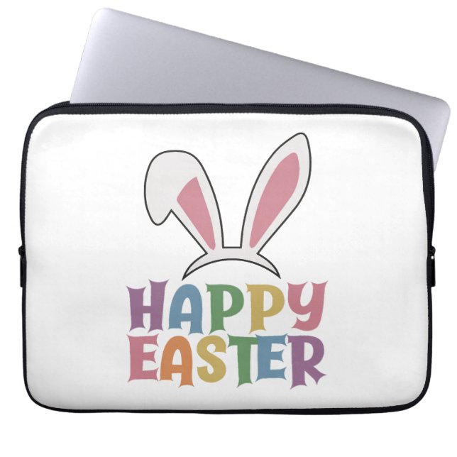 Funda Para Portátil Feliz Pascua (Frente)