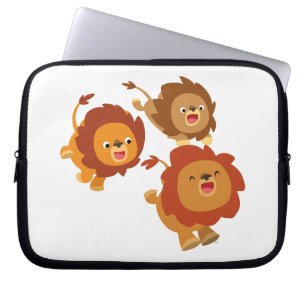 Funda Para Portátil Feliz trío de lindo Personalizado leones para mang