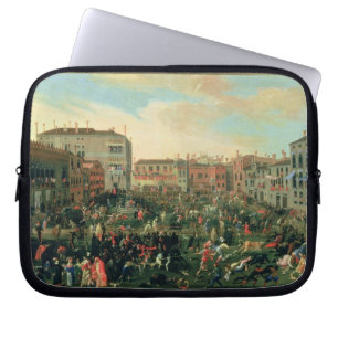 Funda Para Portátil Festival de los toros, polo de Campo San